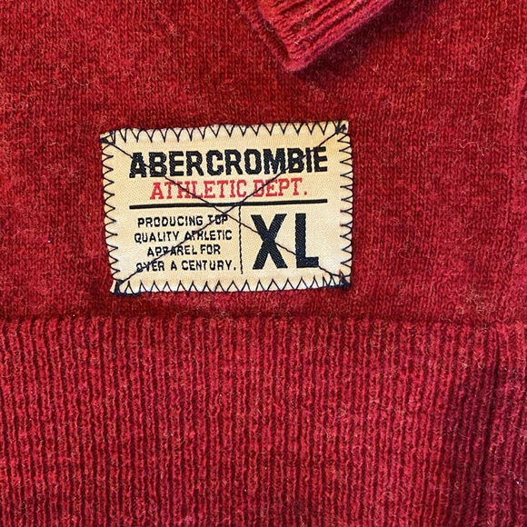 Abercrombie men’s red sweater size xl - vintage - Picture 3 of 4